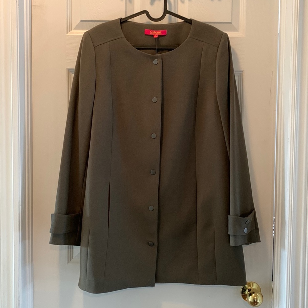 NWT! Catherine Malandrino pant-length spring coat